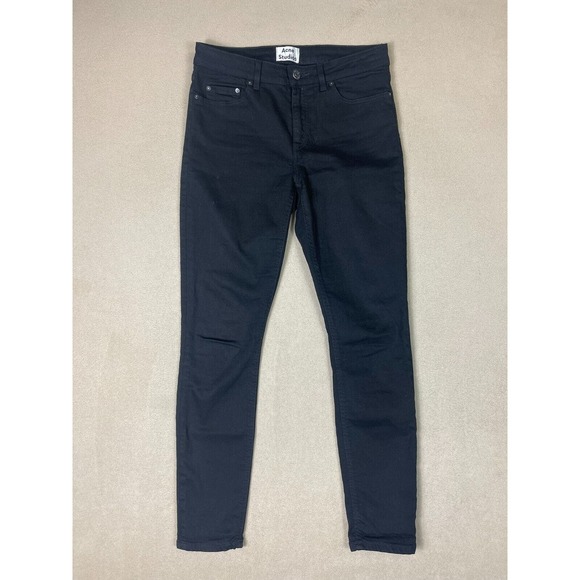 Acne Studios Jeans Womens‎ 28/32 Black Skin 5 Skinny Low Rise Stretch Adult - Picture 1 of 12